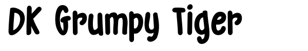 DK Grumpy Tiger font preview